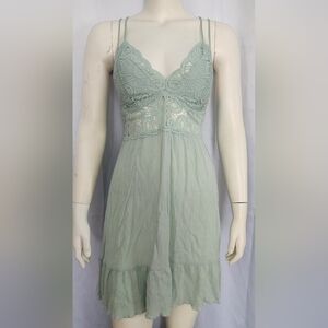 PINK Victoria's Secret Mint Lace Dress